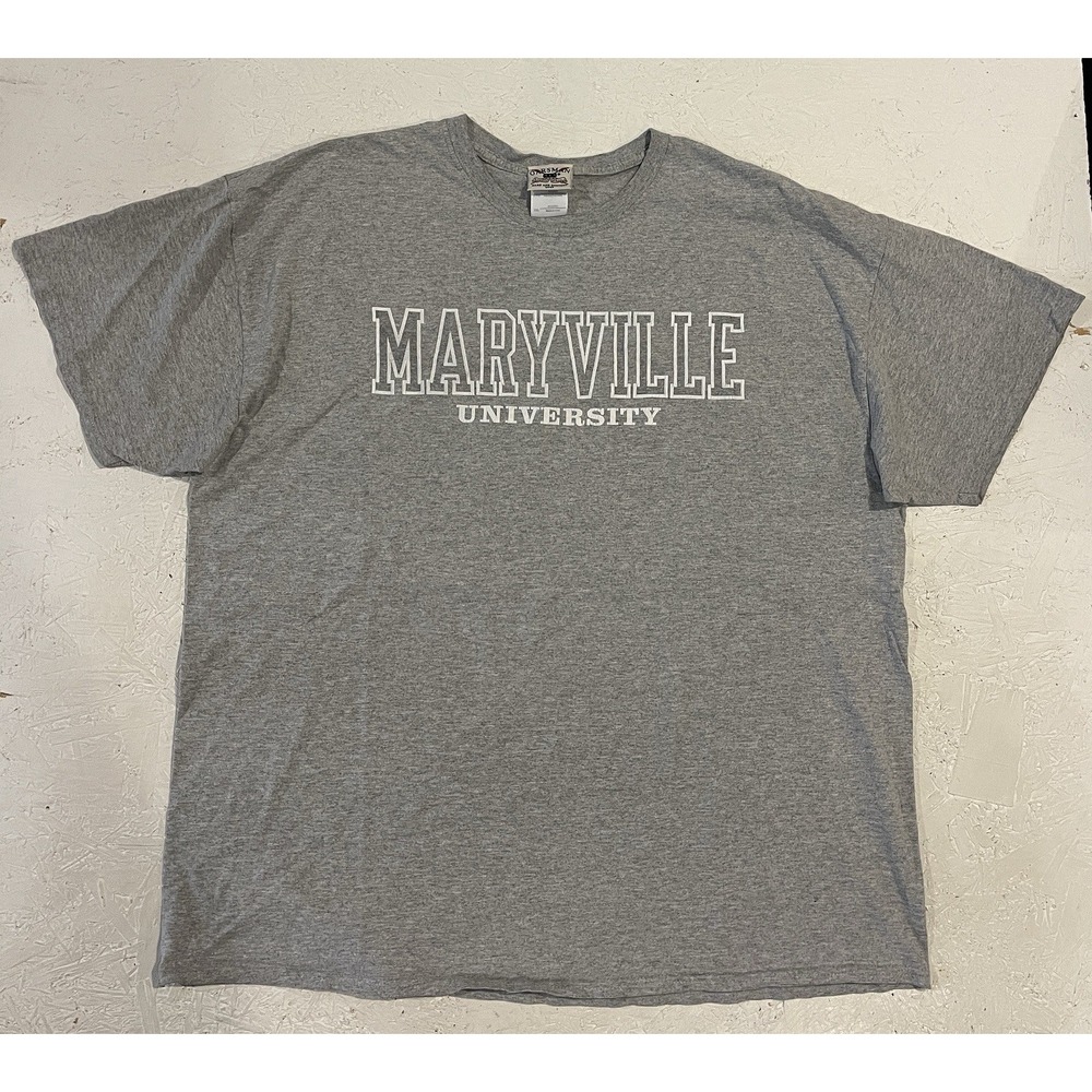 Vintage Oarsman Maryville University Shirt Mens 2XL Gray Short Sleeve